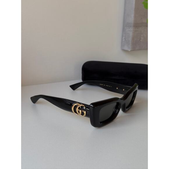 NEW Gucci GG1827S Black Cat Eye Sunglasses - Picture 5 of 6